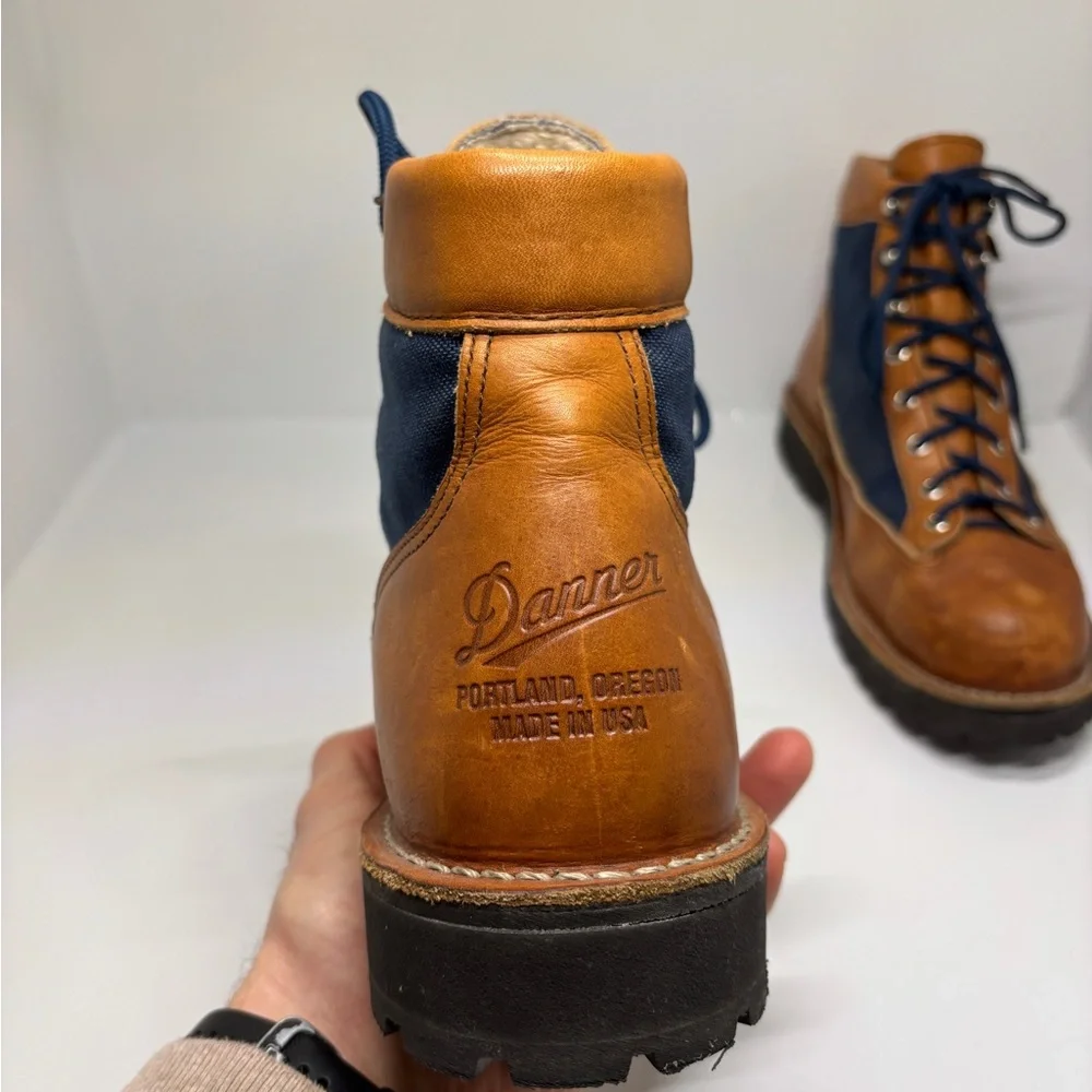 Danner Light Cascade Boots Men’s 10.5 EE USA Made Leather Canvas Hiking  31543